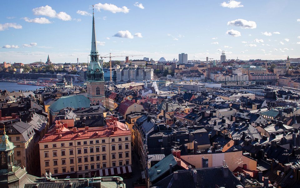 View of the rooftops of the Old Town.